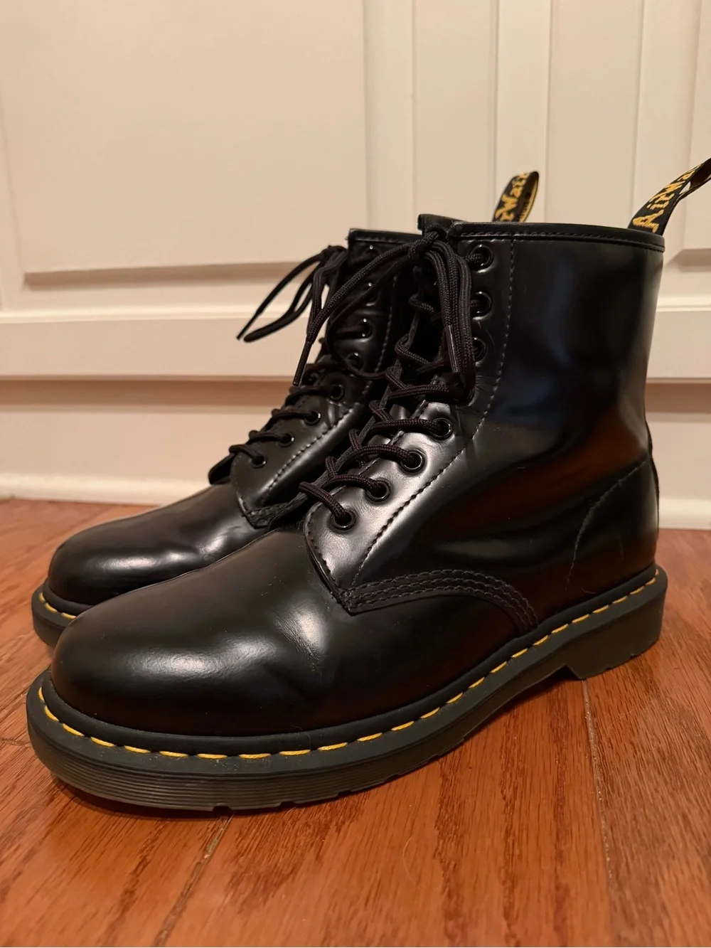 Dr. Martens 1460 - Smooth Leather Lace Up Boots - Black - Men’s 10 - Women’s 11